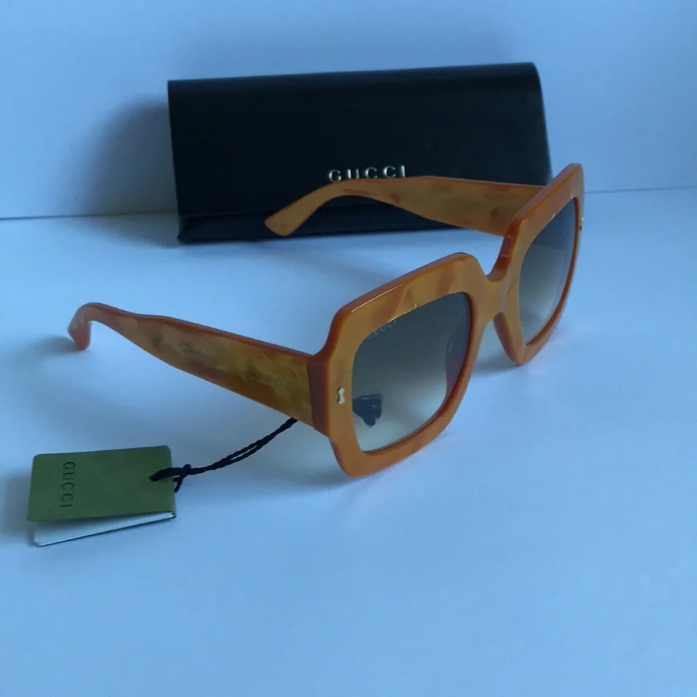 Gucci Women's Oversized Square Sunglasses - Amber - Picture 8 of 16